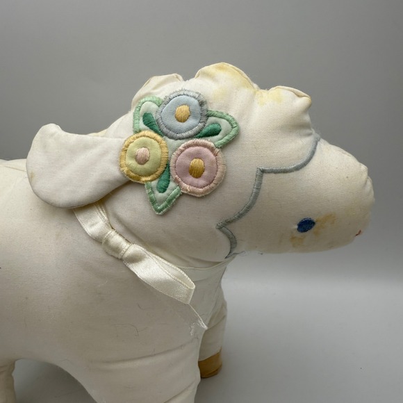 House of Hatten Peggy Jo‎ Ackley Lamb Sheep Stuffed Animal Plush Toy Cream Baby - Picture 3 of 6